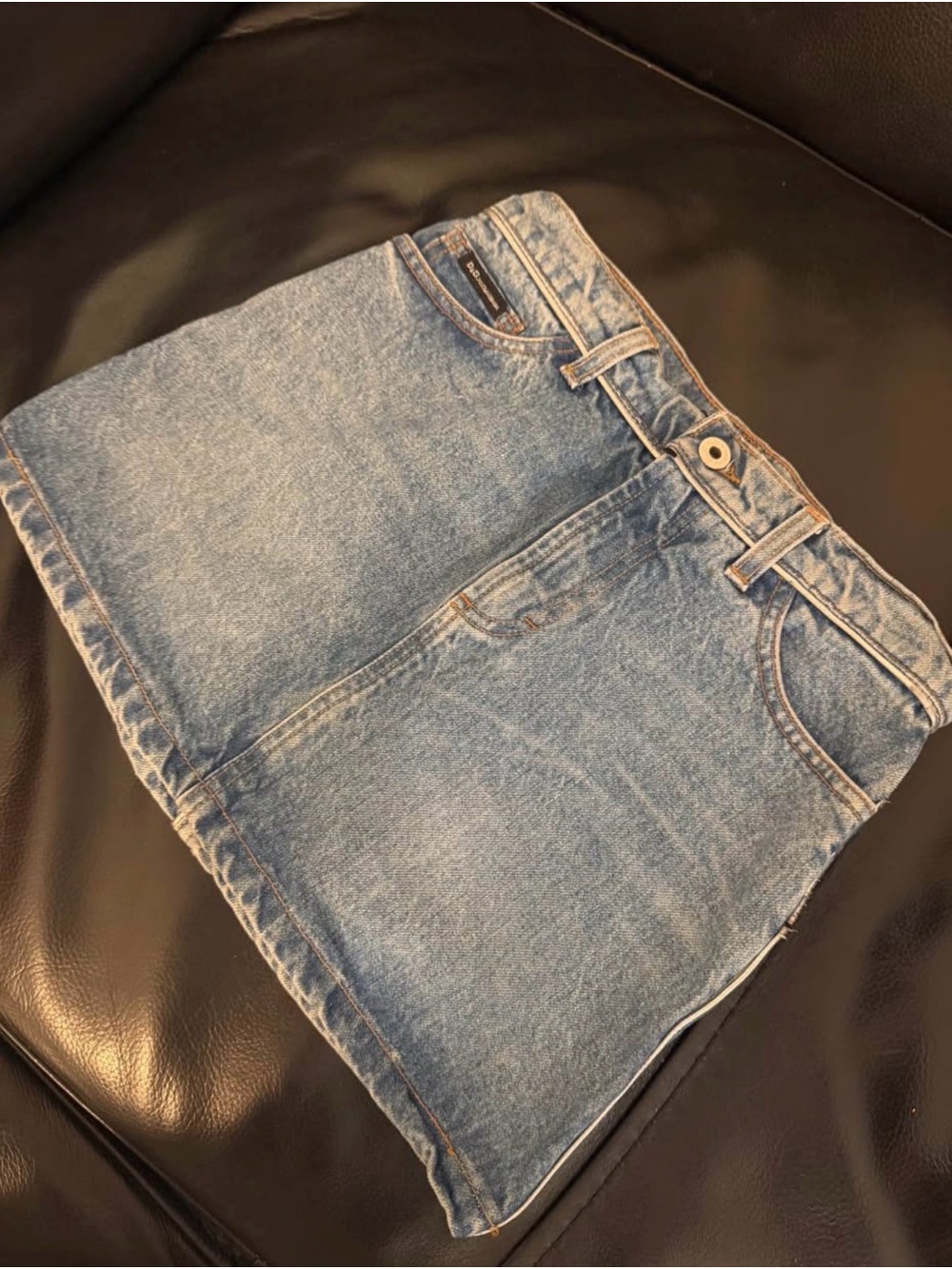 Dolce & Gabbana Blue Denim Mini Skirt
